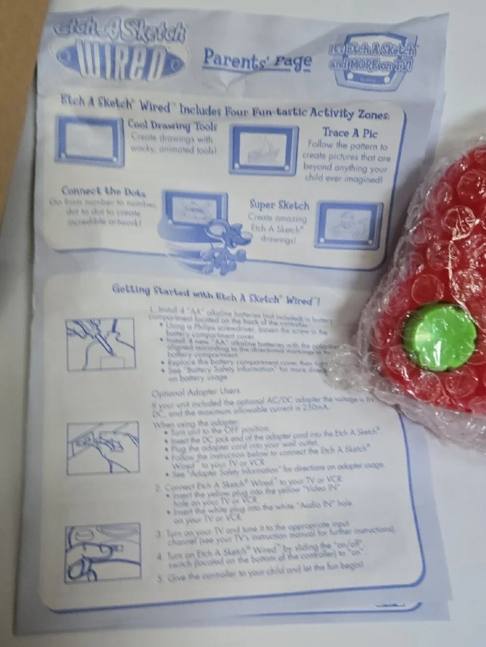 Etch A Sketch Deluxe DR Wired TV Game Controller